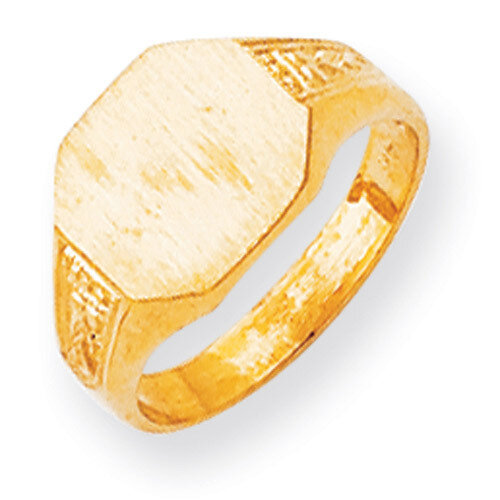 Signet Ring 14k Gold RS344, MPN: RS344, 883957442792