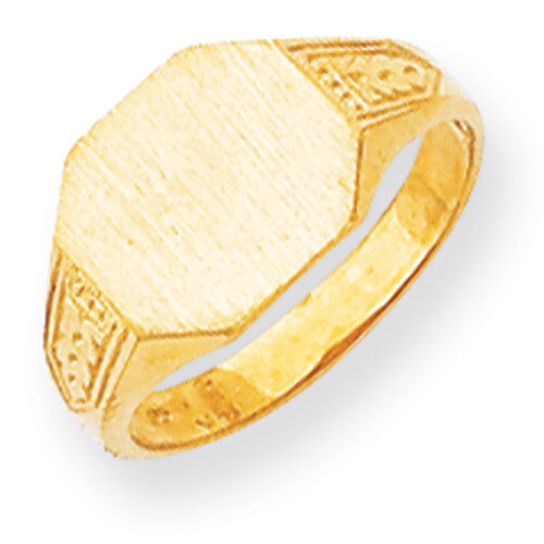 Signet Ring 14k Gold RS346, MPN: RS346, 883957498690