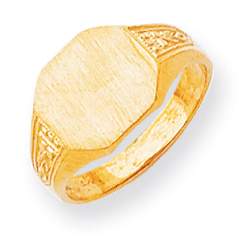 Signet Ring 14k Gold RS347, MPN: RS347, 883957410647