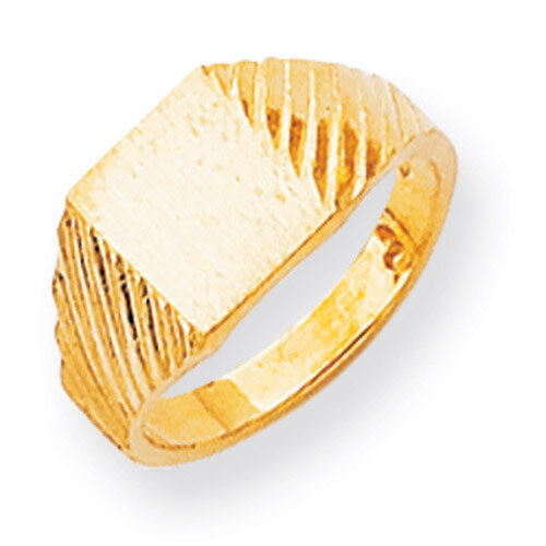 Signet Ring 14k Gold RS372, MPN: RS372, 883957442860
