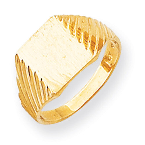 Signet Ring 14k Gold RS373, MPN: RS373, 883957442877