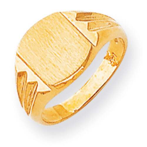 Signet Ring 14k Gold RS390, MPN: RS390, 883957410722