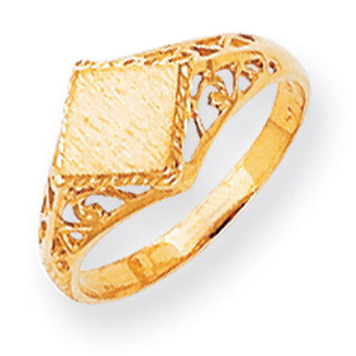 Signet Ring 14k Gold RS527, MPN: RS527, 883957443089