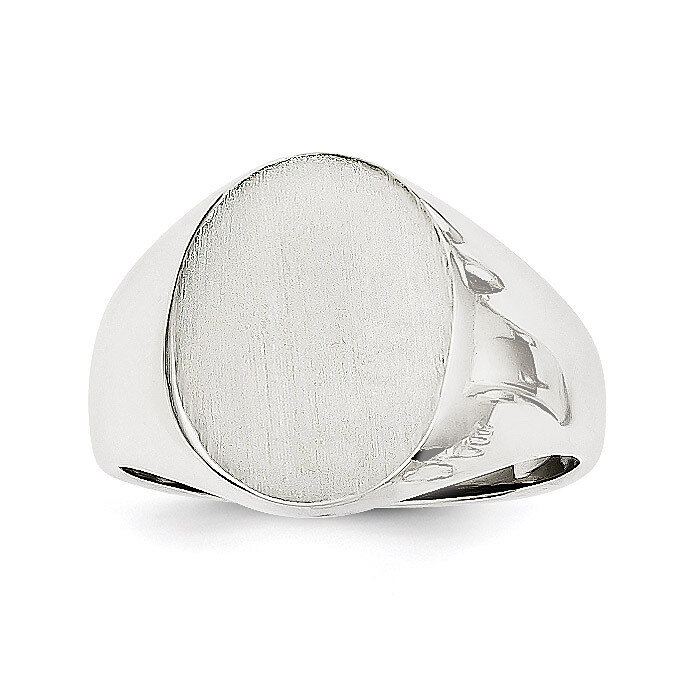 Signet Ring 14k White Gold RS539, MPN: RS539, 883957443102