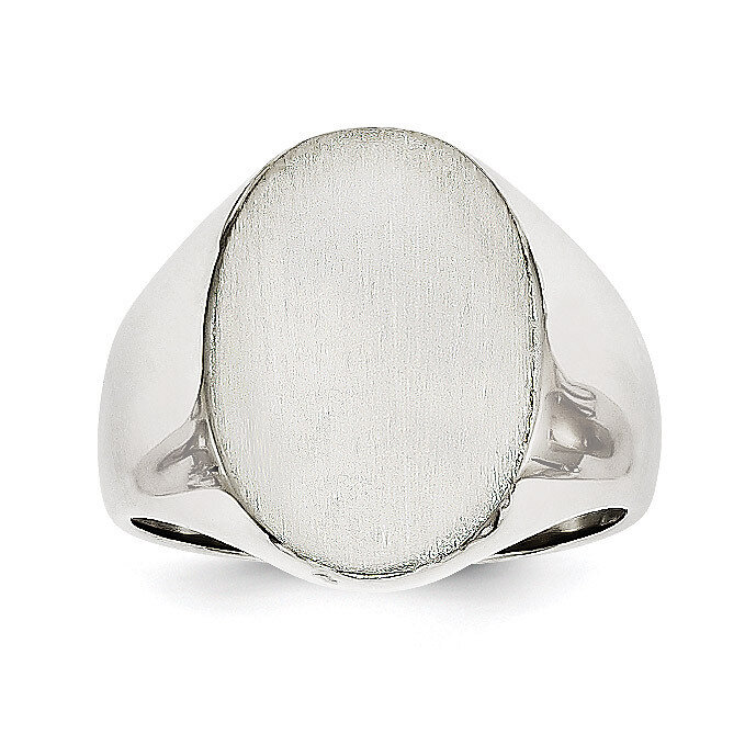 Signet Ring 14k White Gold RS545, MPN: RS545, 883957443119