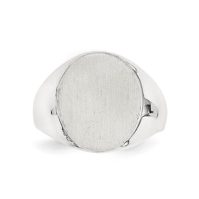 Signet Ring 14k White Gold RS547, MPN: RS547, 883957492575