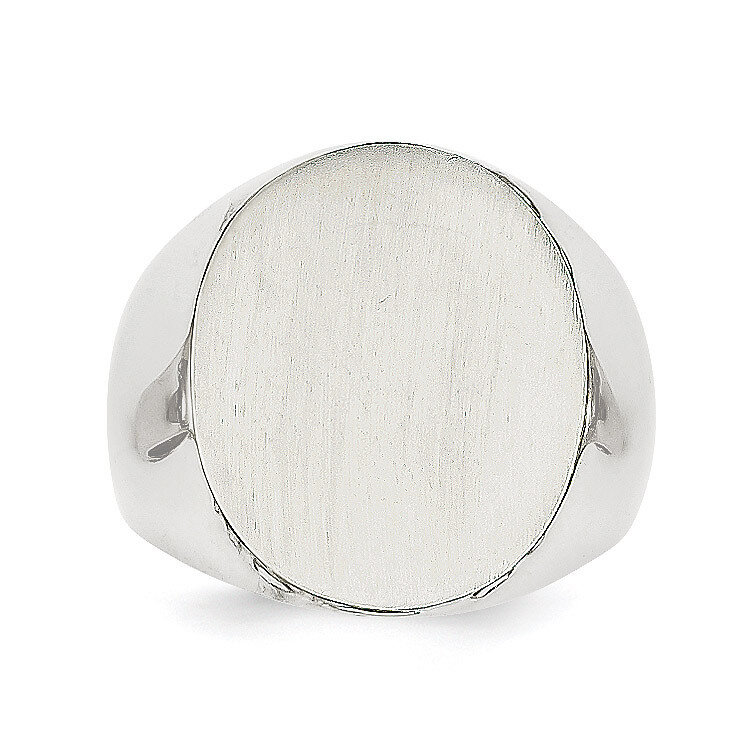 Signet Ring 14k White Gold RS552, MPN: RS552, 883957467955
