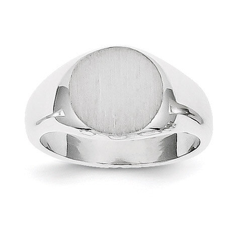 Signet Ring 14k White Gold RS568