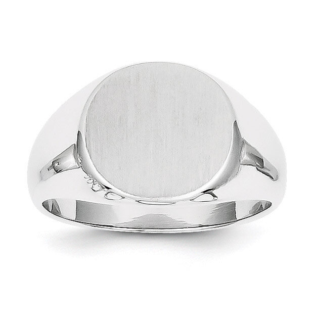 Signet Ring 14k White Gold RS571, MPN: RS571, 883957369679