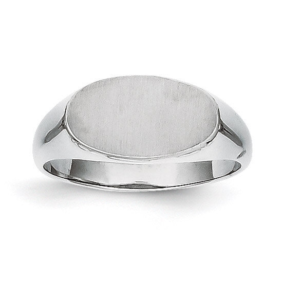Signet Ring 14k White Gold RS576, MPN: RS576, 883957369686
