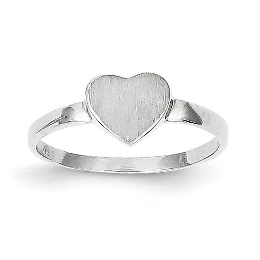Signet Ring 14k White Gold RS596, MPN: RS596, 883957369754