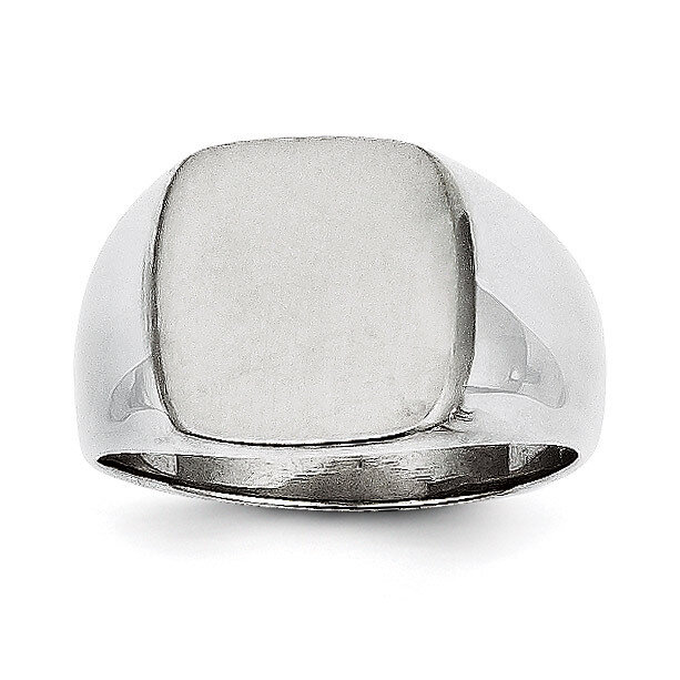 Signet Ring 14k White Gold RS604, MPN: RS604, 883957369785