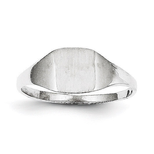 Signet Ring 14k White Gold RS609, MPN: RS609, 883957411132