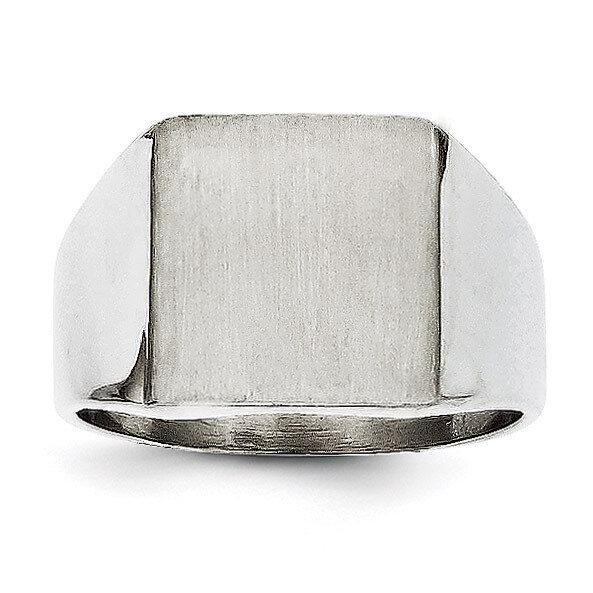 Signet Ring 14k White Gold RS611, MPN: RS611, 883957443232