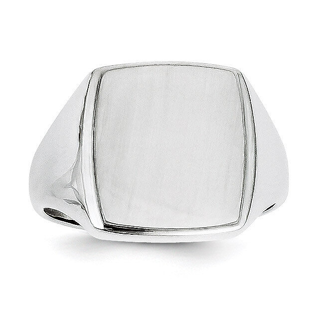 Signet Ring 14k White Gold RS619, MPN: RS619, 883957681559