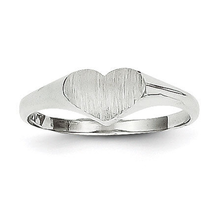 Heart Ring 14k White Gold RS646, MPN: RS646, 883957538488