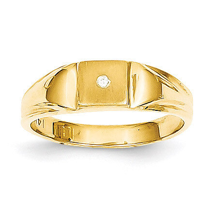 Child's Diamond Signet Ring 14k Gold RS657AA