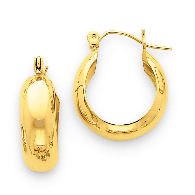 Hoop Earrings 14k Gold S1165, MPN: S1165, 883957285344