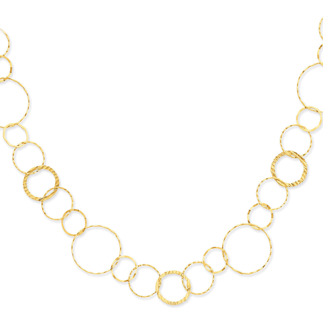 Yellow Combo Circle Chain 18 Inch 14k Gold SF1668-18, MPN: SF1668-18, 883957468099