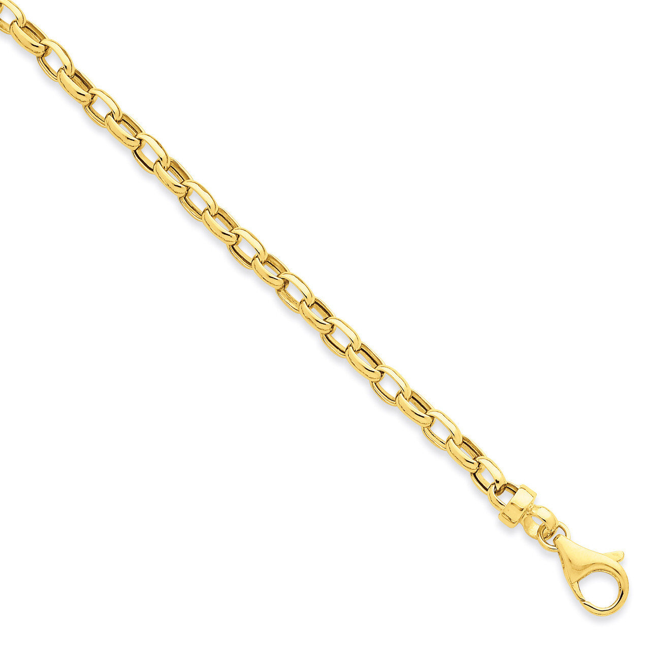 4.5mm Polished Fancy Link Bracelet 7.5 Inch 14k Gold SF425-7.5, MPN: SF425-7.5, 886774990033