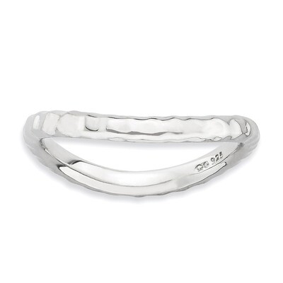 Wave Ring - Sterling Silver Polished QSK718, MPN: QSK718, 886774223421