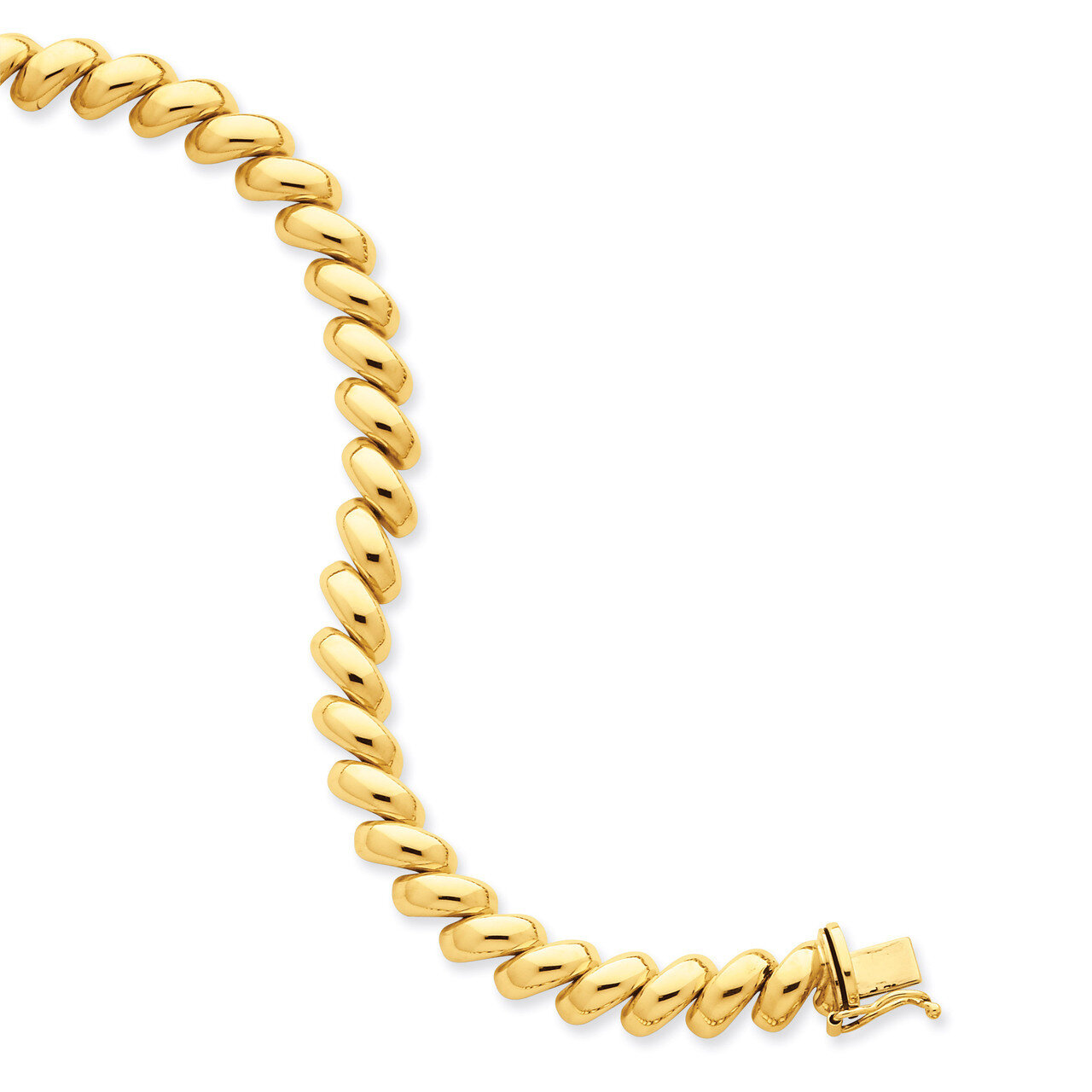 San Marco Necklace 17 Inch 14k Gold Polished SM14-17