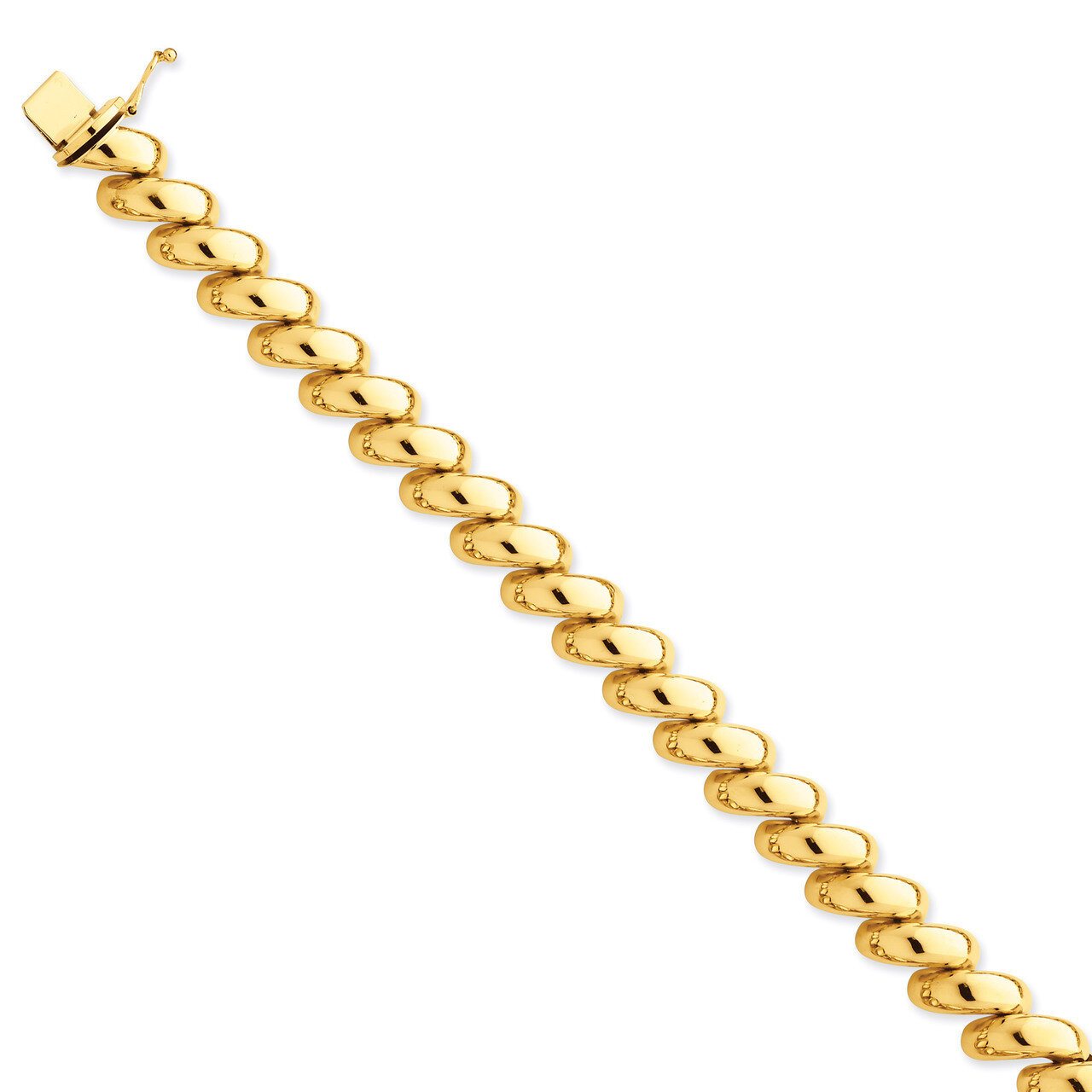 San Marco Necklace 17 Inch 14k Gold Polished SM20-17