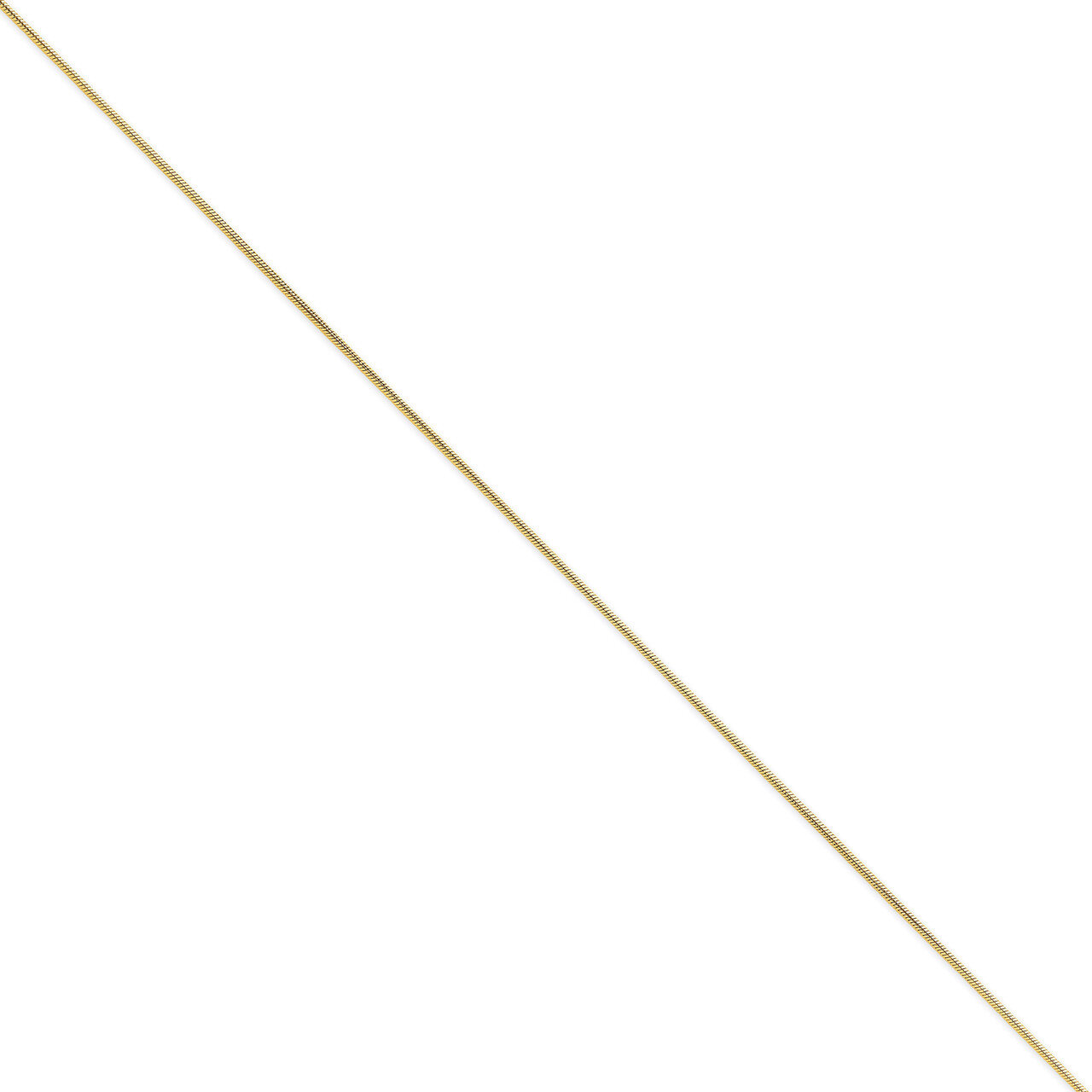 1.1mm Round Snake Chain 16 Inch 14k Gold SNA100-16, MPN: SNA100-16, 886774431833