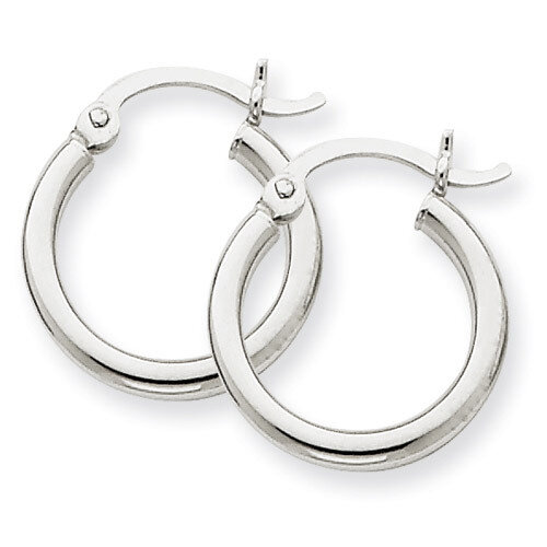 Lightweight Hoop Earrings 14k White Gold T829L, MPN: T829L, 883957286426