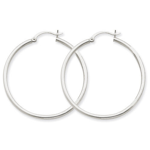Lightweight Hoop Earrings 14k White Gold T831L, MPN: T831L, 883957286464