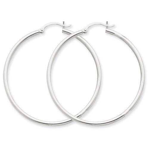 Lightweight Hoop Earrings 14k White Gold T832L, MPN: T832L, 883957286488