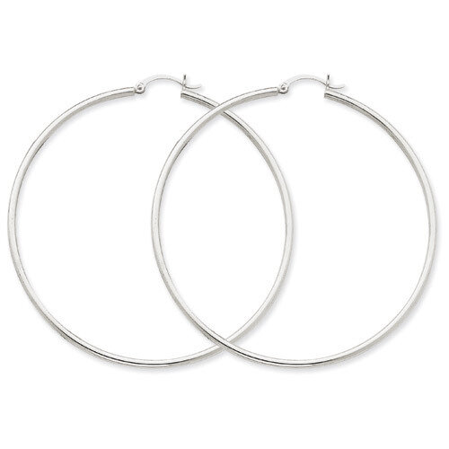 Lightweight Hoop Earrings 14k White Gold T836L, MPN: T836L, 883957286563