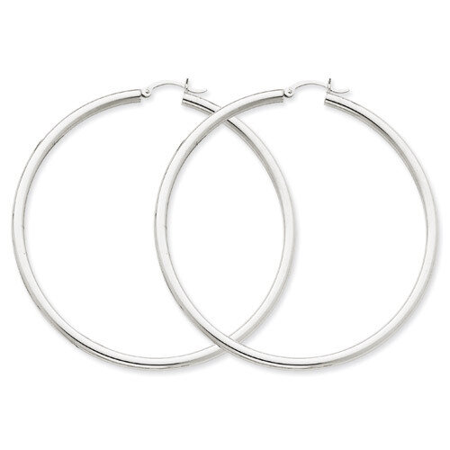 Hoop Earrings 14k White Gold T857L, MPN: T857L, 883957286976
