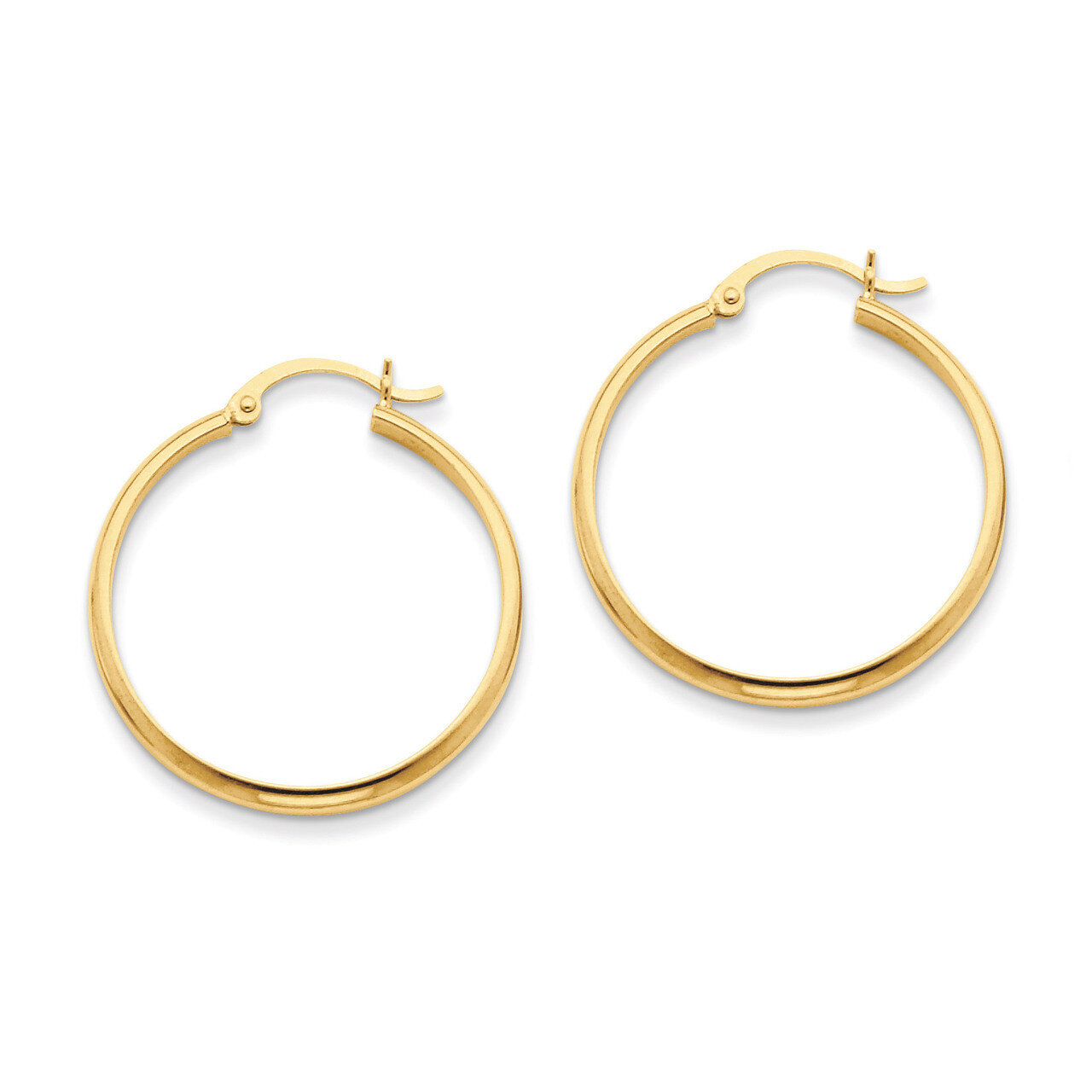 Hoop Earring 14k Gold Polished TA234