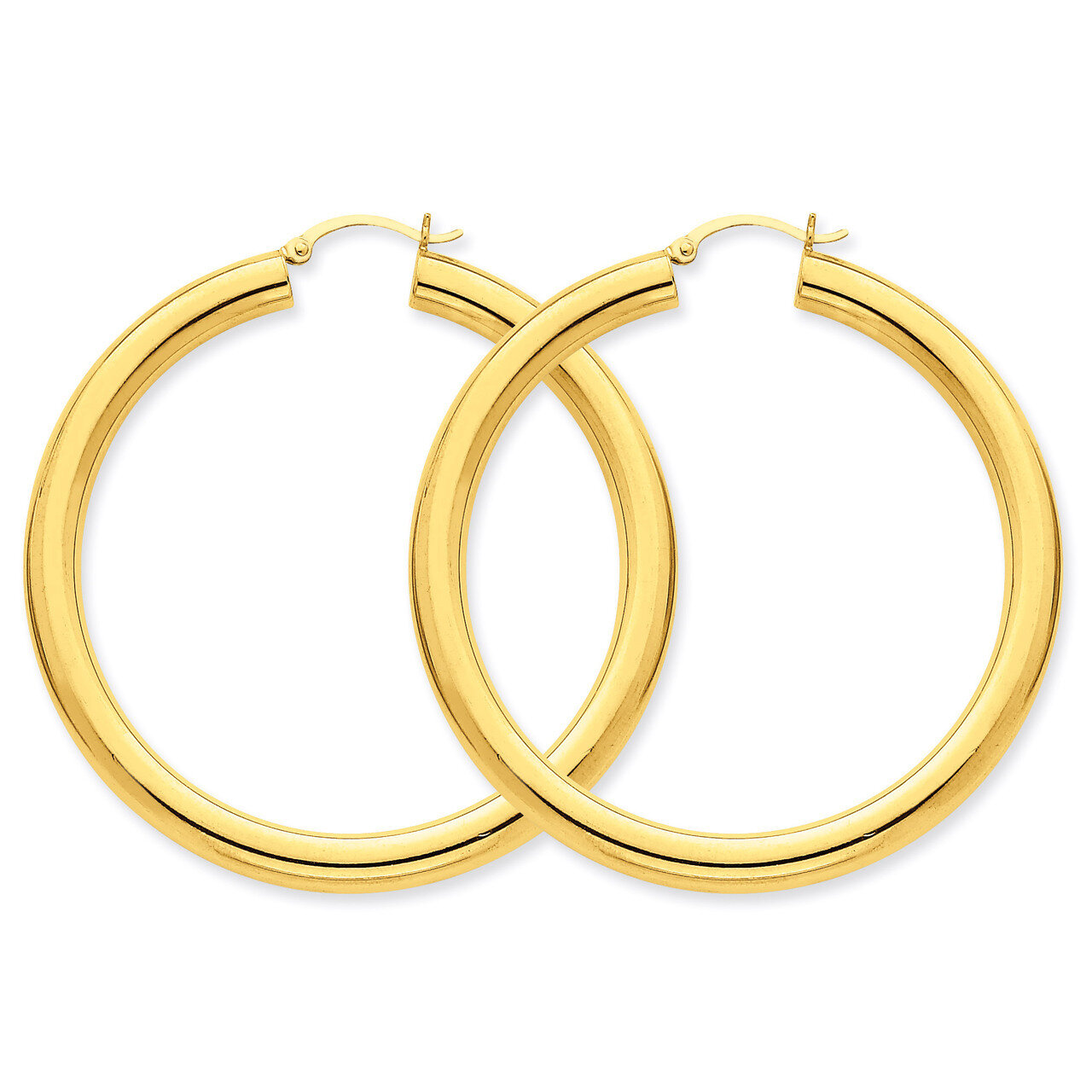 5mm Tube Hoop Earrings 14k Gold Polished TC193, MPN: TC193, 883957288680