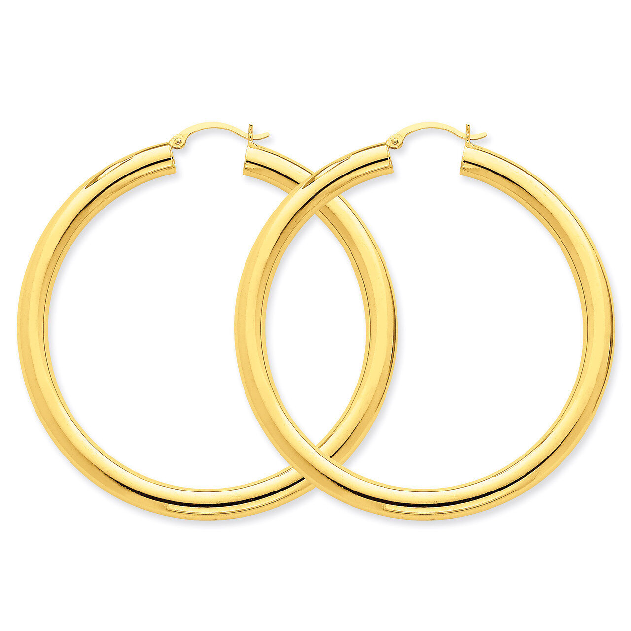 5mm Tube Hoop Earrings 14k Gold Polished TC194, MPN: TC194, 883957288703