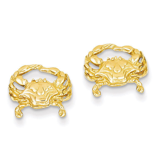 Crab Post Earrings 14k Gold TF524