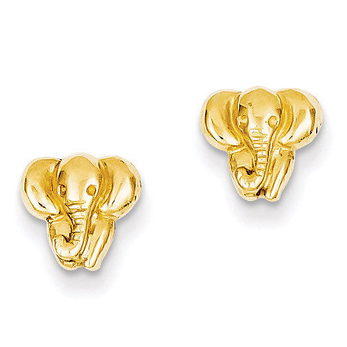 Elephant Earrings 14k Gold TF540