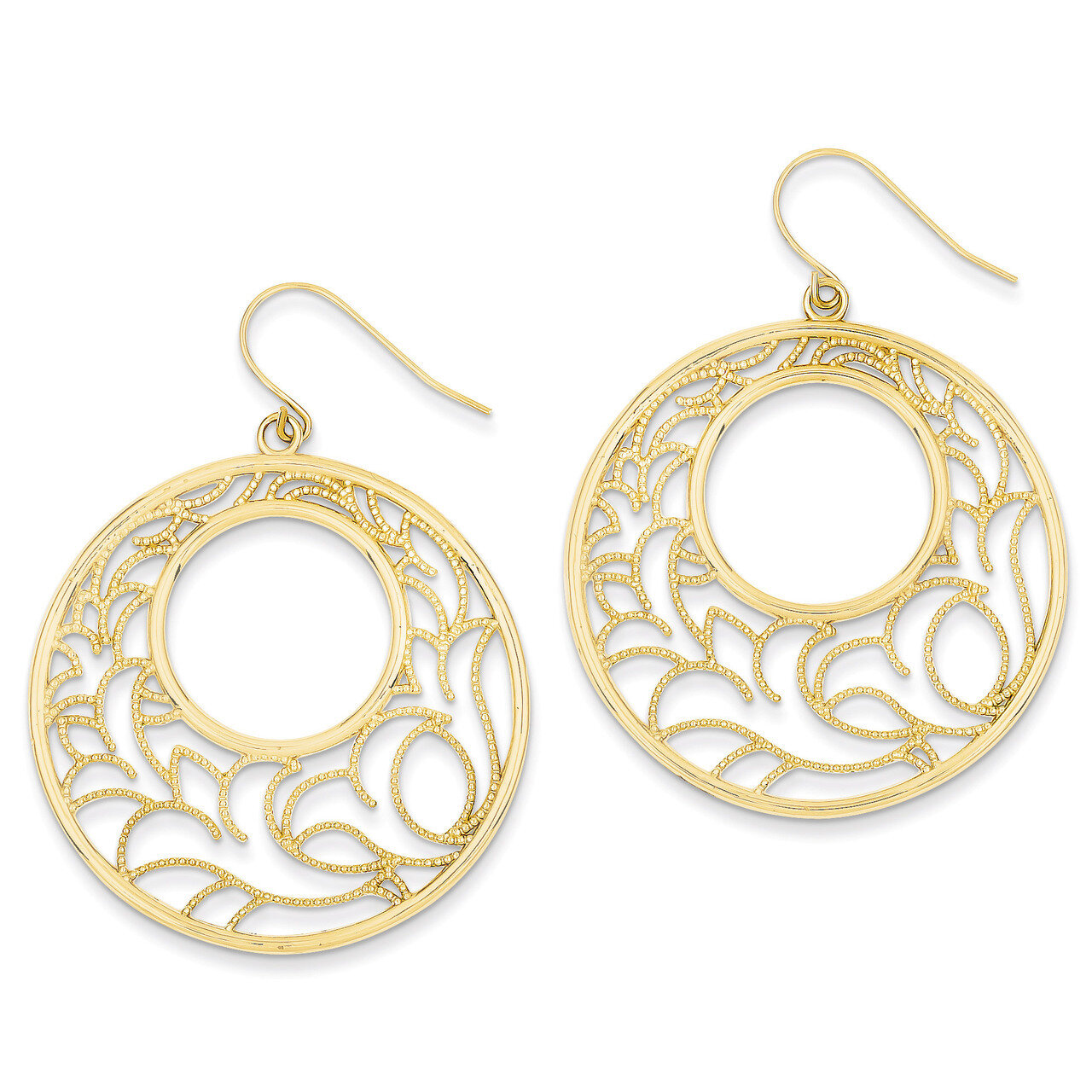 Circle Earrings 14k Gold TH609, MPN: TH609, 886774118840