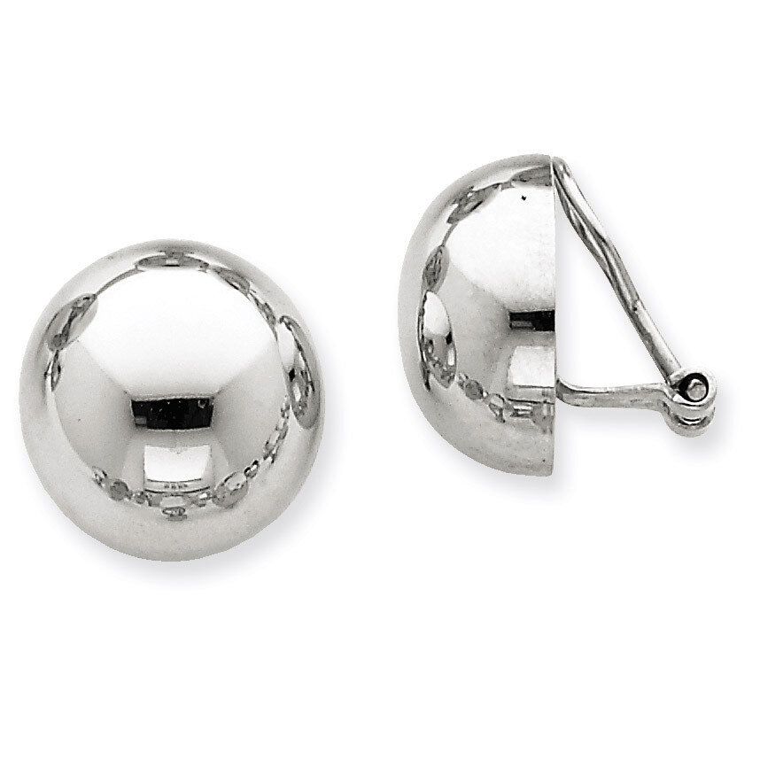 Polished Non-pierced Earrings 14k White Gold TM291, MPN: TM291, 658226125245