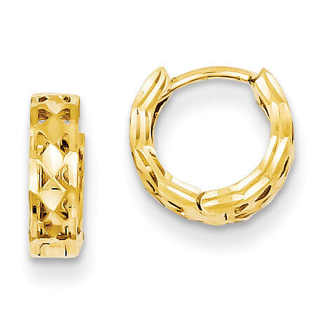 Hinged Hoop Earrings 14k Gold TM581, MPN: TM581, 869786149156