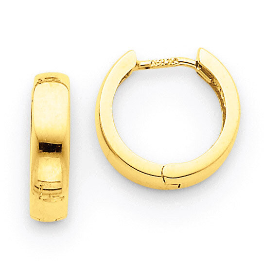 Hinged Hoop Earrings 14k Gold TM609, MPN: TM609, 869786091592