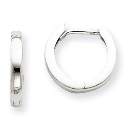 Hinged Hoop Earrings 14k White Gold TM617, MPN: TM617, 886774563060
