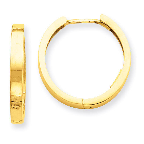 Hinged Hoop Earrings 14k Gold TM629