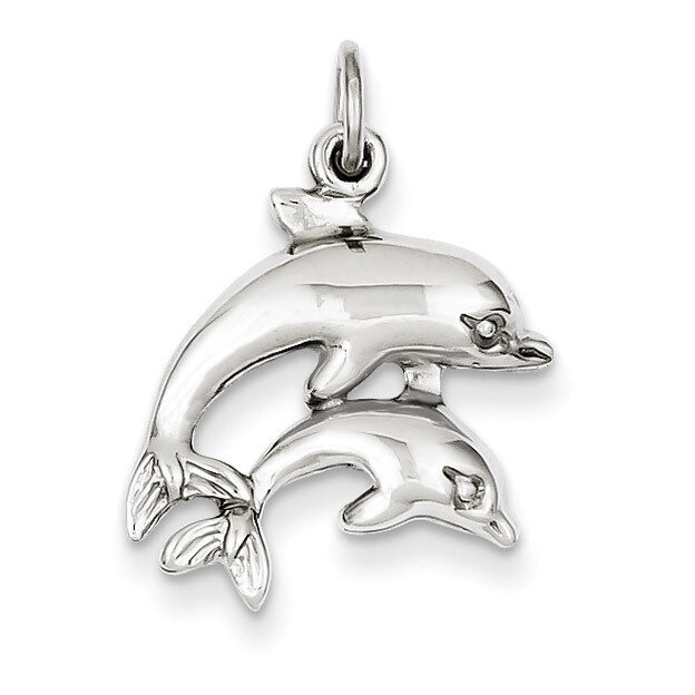 Dolphin Charm 14k White Gold WCH107, MPN: WCH107, 886774119748