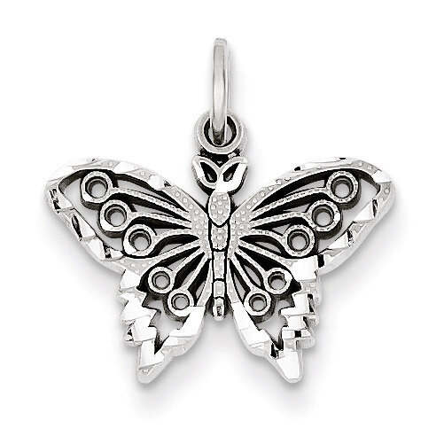 Butterfly Charm 14k White Gold WCH80, MPN: WCH80, 883957342900