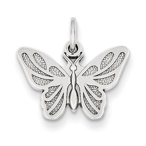 Butterfly Charm 14k White Gold WCH81