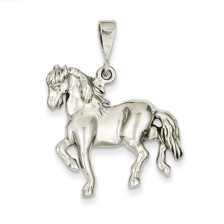 Horse Charm 14k White Gold WCH88