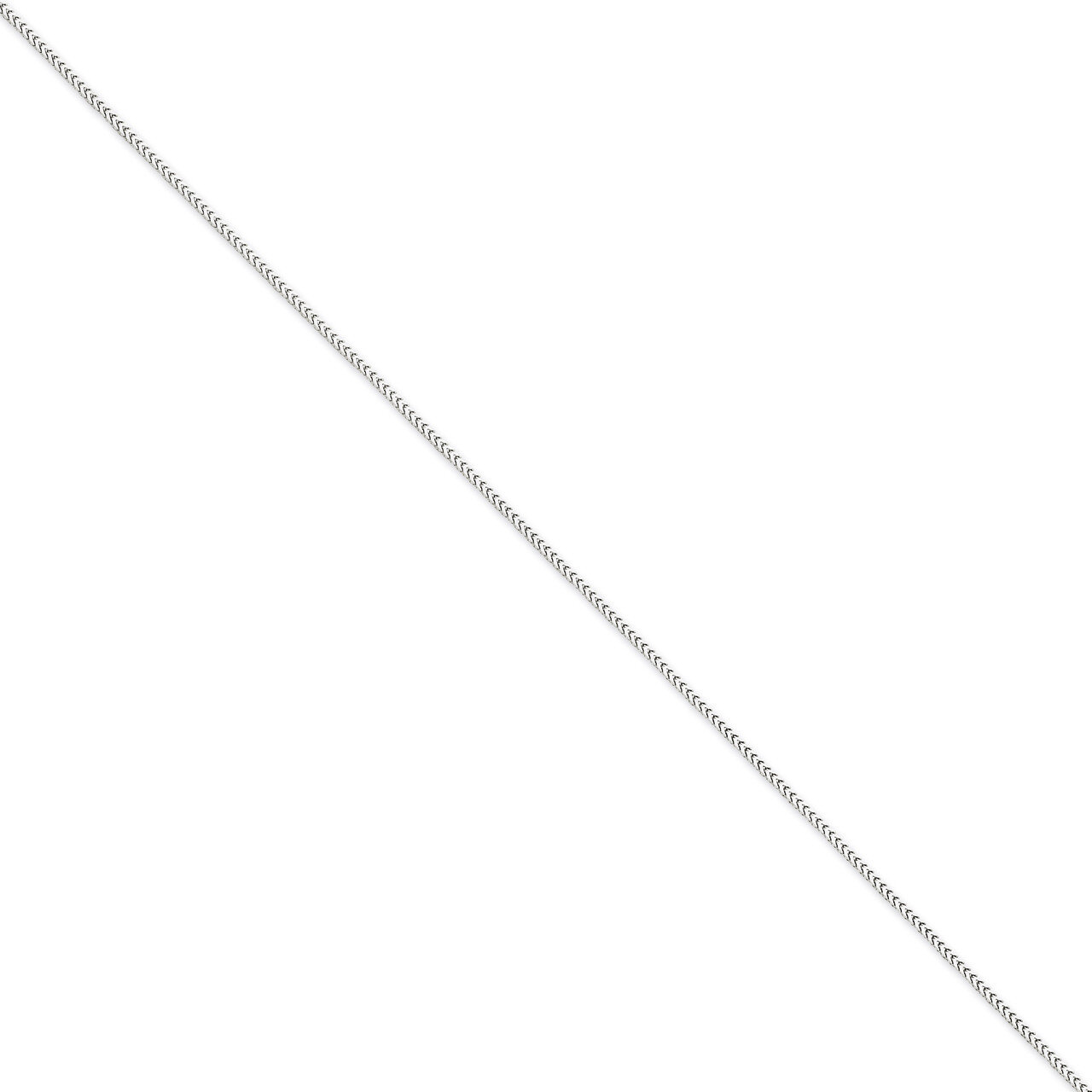 1.3mm Franco Chain 20 Inch 14k White Gold WFRA040-20, MPN: WFRA040-20, 886774434520