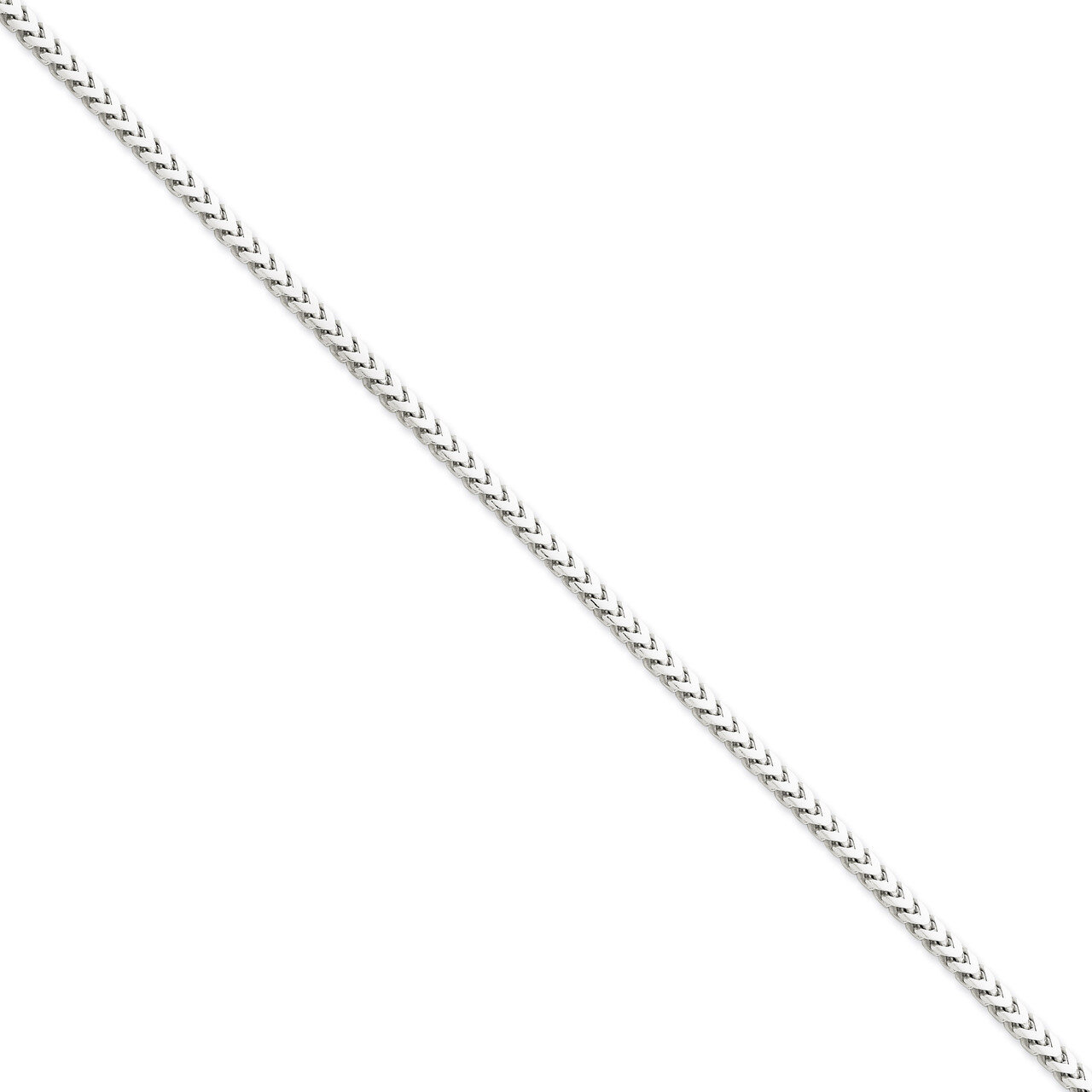 3.0mm Franco Chain 20 Inch 14k White Gold WFRA100-20, MPN: WFRA100-20, 886774407838